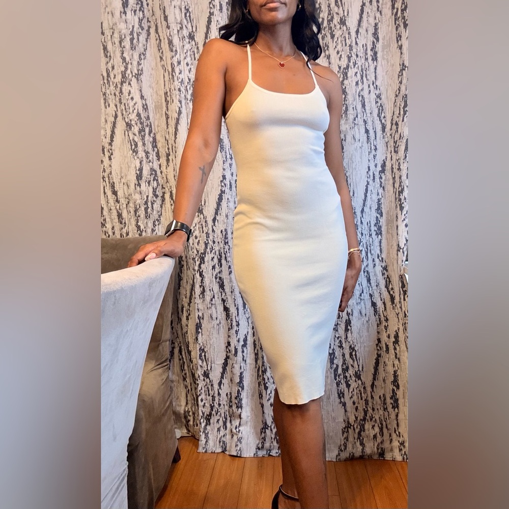 White Sleeveless Dress